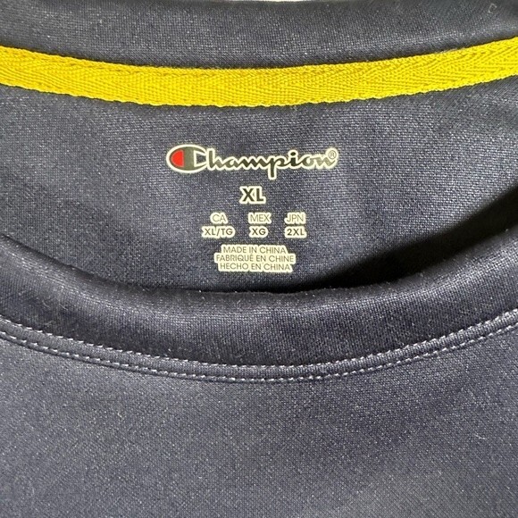 Champion University of Michigan sweatshirt crewneck navy blue size XL - Picture 8 of 9